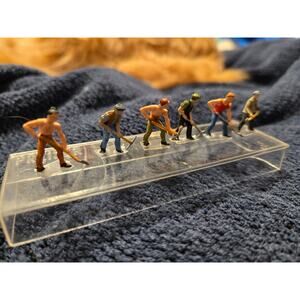 RARE Preiser 1:90 Scale Exklusiv #95 Vintage Coal Miners 6 Figure Set Germany